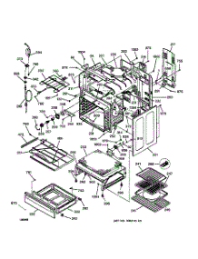 03 - Body & Drawer Parts parts for Ge Range JB960WB2WW from AppliancePartsPros.com