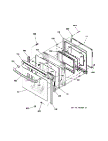 04 - Door parts for Ge Range JB960WB2WW from AppliancePartsPros.com