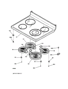 02 - Cooktop parts for Ge Range JB940WB2WW from AppliancePartsPros.com