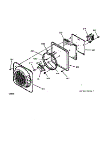 06 - Fan parts for Ge Range JB940WB2WW from AppliancePartsPros.com