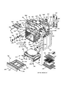 03 - Body & Drawer Parts parts for Ge Range JBP85AB2AA from AppliancePartsPros.com