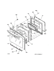 04 - Door parts for Ge Range JBP26WB3WW from AppliancePartsPros.com