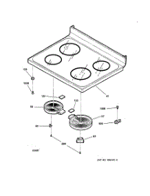 02 - Cooktop parts for Ge Range JBP66BB2AD from AppliancePartsPros.com