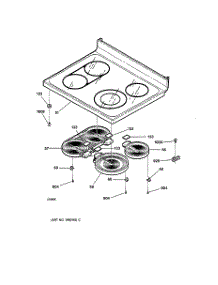 02 - Cooktop parts for Ge Range JB960BB2BB from AppliancePartsPros.com