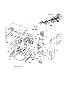 03 - Microwave Body Parts parts for Ge Oven JTP85BA1BB from AppliancePartsPros.com