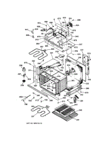 04 - Oven Body With Microwave Support parts for Ge Oven JTP85BA1BB from AppliancePartsPros.com