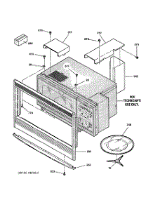 02 - Microwave Inclosurer parts for Ge Oven JTP85WA1WW from AppliancePartsPros.com