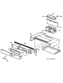05 - Vent Hood Section parts for Ge Range JHP62GN6WH from AppliancePartsPros.com