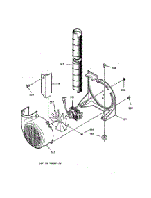 04 - Blower parts for Ge Range JCSP31WT1WW from AppliancePartsPros.com