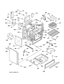 02 - Body & Drawer  Parts parts for Ge Range JSP26GT1WH from AppliancePartsPros.com