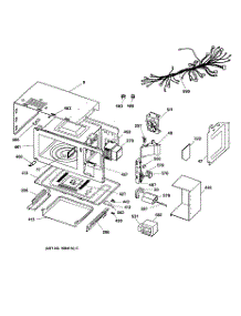 03 - Microwave Body Parts parts for Ge Oven JTP85BA2BB from AppliancePartsPros.com