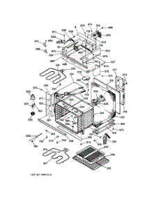 04 - Oven Body With Microwave Support parts for Ge Oven JTP85WA2WW from AppliancePartsPros.com
