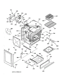 02 - Body & Drawer Parts parts for Ge Range JGSP20GET1BB from AppliancePartsPros.com