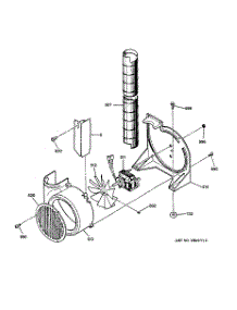 04 - Blower parts for Ge Range JSP31WT1WW from AppliancePartsPros.com
