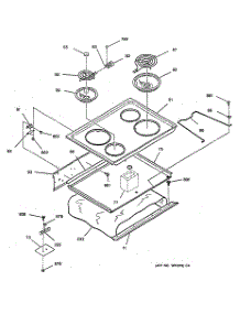 02 - Cooktop parts for Ge Range JDC27GV1BG from AppliancePartsPros.com