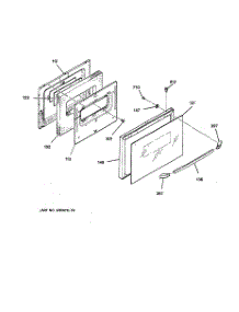 04 - Door parts for Ge Range JDC27GV1BG from AppliancePartsPros.com