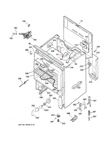 02 - Body Parts parts for Ge Range JBP61DA2WH from AppliancePartsPros.com