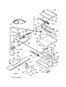 04 - Oven Burner parts for Ge Range JGSP23WEY1WW from AppliancePartsPros.com