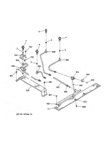05 - Surface Burner parts for Ge Range JGSP23BEY1BB from AppliancePartsPros.com