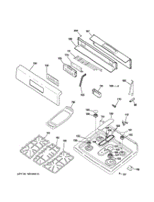 02 - Control Panel & Cooktop parts for Ge Range JGBP86WEL2WW from AppliancePartsPros.com