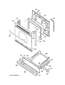 04 - Door & Drawer Parts parts for Ge Range JGBS80SEL1SS from AppliancePartsPros.com