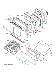 04 - Door & Drawer Parts parts for Ge Range JGBP34SEL1SS from AppliancePartsPros.com