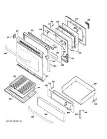 04 - Door & Drawer Parts parts for Ge Range JGBP87SEL2SS from AppliancePartsPros.com