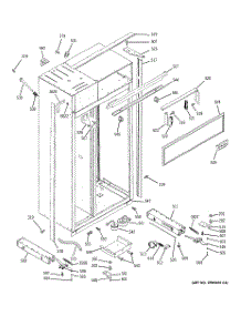 10 - Case Parts parts for Ge Refrigerator ZSGW420DME from AppliancePartsPros.com