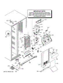 04 - Freezer Section parts for Ge Refrigerator PJG25PGTAFSV from AppliancePartsPros.com