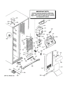 04 - Freezer Section parts for Ge Refrigerator PSW23PSSAKSS from AppliancePartsPros.com