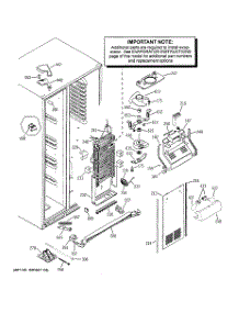 04 - Freezer Section parts for Ge Refrigerator PSC23NGSACC from AppliancePartsPros.com