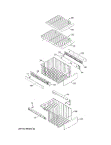 08 - Freezer Shelves parts for Ge Refrigerator PSW26SSNASS from AppliancePartsPros.com
