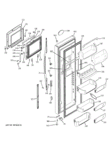 03 - Fresh Food Door parts for Ge Refrigerator PSC23NHPAWW from AppliancePartsPros.com