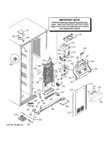 04 - Freezer Section parts for Ge Refrigerator PSC23NHPAWW from AppliancePartsPros.com