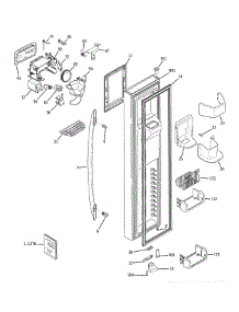 Freezer Door parts for Ge Refrigerator PSW26MSTASS from AppliancePartsPros.com