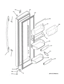 Fresh Food Door parts for Ge Refrigerator PSW26MSTASS from AppliancePartsPros.com