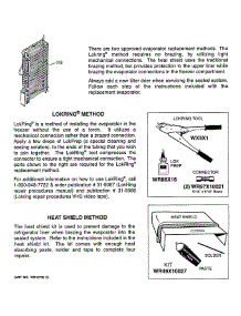 Evaporator Instructions parts for Ge Refrigerator PSW26MSTASS from AppliancePartsPros.com