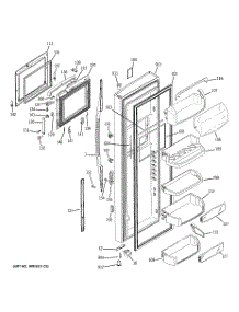03 - Fresh Food Door parts for Ge Refrigerator PSG27NHSBCBB from AppliancePartsPros.com