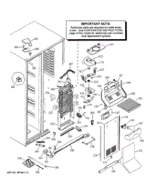 04 - Freezer Section parts for Ge Refrigerator PSC23NHMBWW from AppliancePartsPros.com