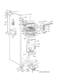 03 - Freezer Section parts for Ge Refrigerator ZISS48NCBSS from AppliancePartsPros.com