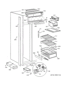 04 - Freezer Section parts for Ge Refrigerator ZISS48NCBSS from AppliancePartsPros.com