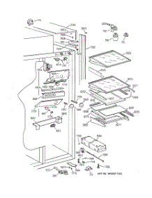 05 - Fresh Food Section parts for Ge Refrigerator ZISS48NCBSS from AppliancePartsPros.com