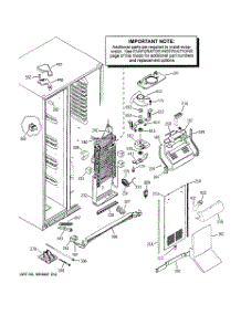 05 - Freezer Section parts for Ge Refrigerator PSW23PSTBSS from AppliancePartsPros.com