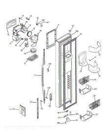 Freezer Door parts for Ge Refrigerator PSC23NGPACC from AppliancePartsPros.com