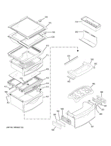09 - Fresh Food Shelves parts for Ge Refrigerator PSG27NGSBFWW from AppliancePartsPros.com