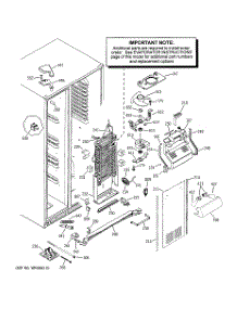 04 - Freezer Section parts for Ge Refrigerator PSC23NGPAWW from AppliancePartsPros.com