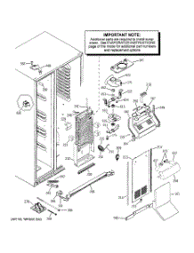03 - Freezer Section parts for Ge Refrigerator PJG25MGTAFKB from AppliancePartsPros.com