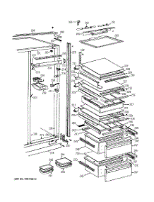 04 - Fresh Food Section parts for Ge Refrigerator ZIS42CMC from AppliancePartsPros.com