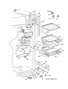 05 - Fresh Food Section parts for Ge Refrigerator ZISS42NCBSS from AppliancePartsPros.com