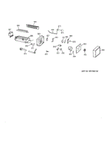 08 - Icemaker Wr30x0327 parts for Ge Refrigerator ZFSB27DAASS from AppliancePartsPros.com